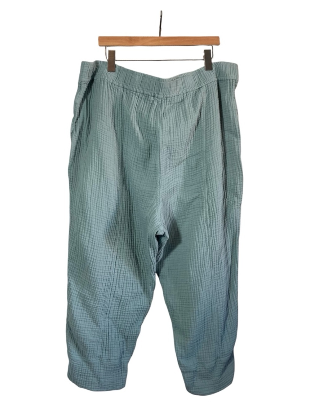 Madewell Lightspun Pull-on Textured Gauze Ballon Pants Shale Grey Green - Picture 4 of 13